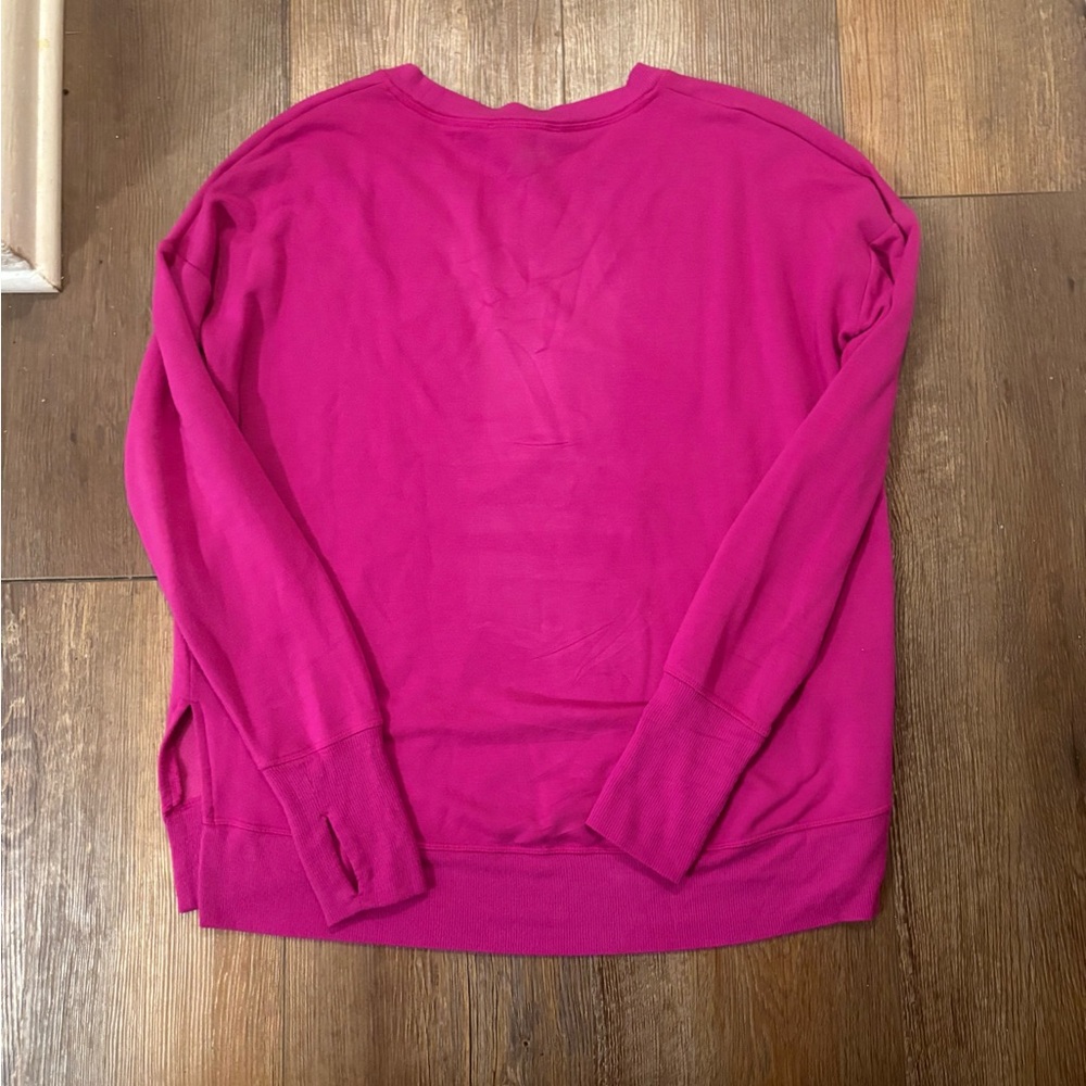Athleta vibrant pink coaster luxe recover sweatshirt - Picture 9 of 11